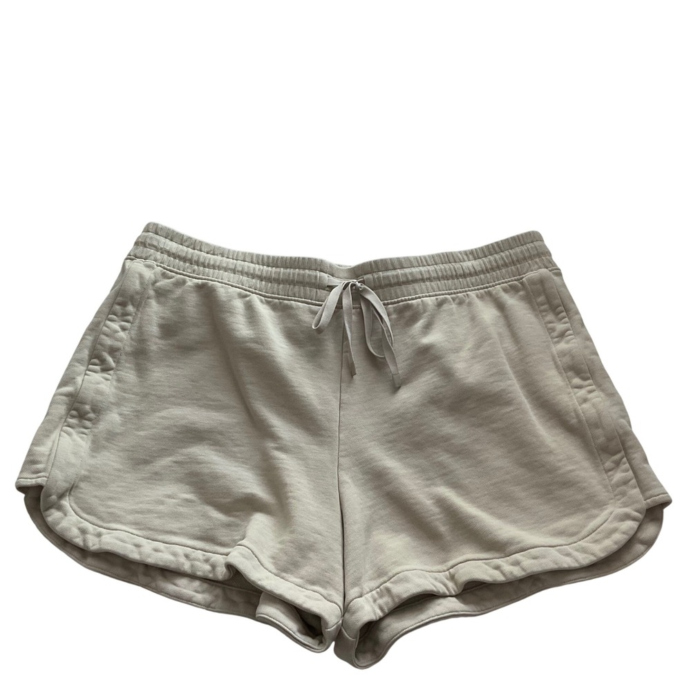 Haven Well Within Organic Cotton Terrycloth Sweatshorts - Size XL Casual Comfy